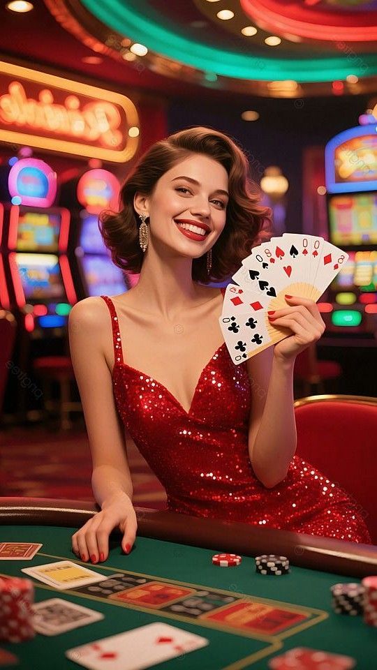 Professional live baccarat dealer at shibaslot studio